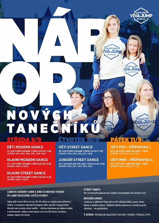 NÁBOR nových tanečníků
