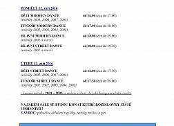 Rozdílovky pro tanečníky VIVAjump