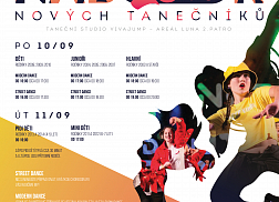 NÁBOR nových tanečníků 10.-11.9.2018