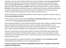 Tréninky od 11.5.2020 - pravidla