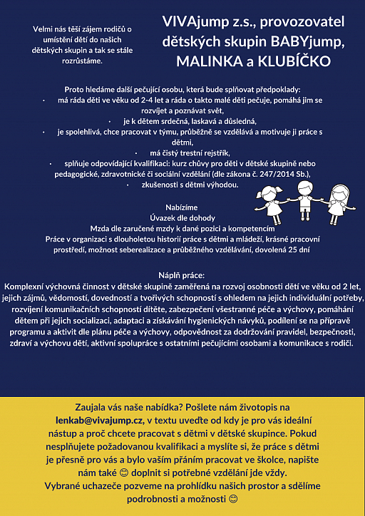 Hledáme pečující osobu do dětské skupiny 2.strana